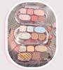 LEEINTO Six-Color Eyeshadow Palette: Long-Lasting Pearlescent, Matte & Glitter Shades.