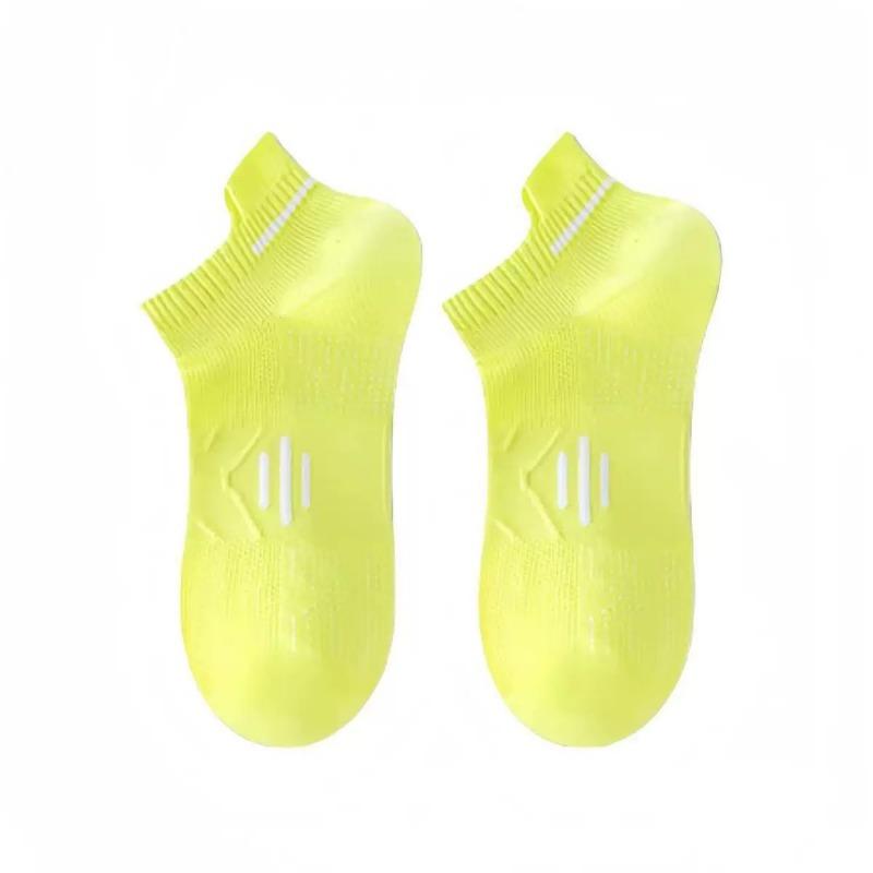 Men's and Women's Sports Anti-odor Socks, Sweat-absorbing and Moisture-absorbing Super Breathable Mesh Ear-lifting Short Socks, Summer Thin Style
