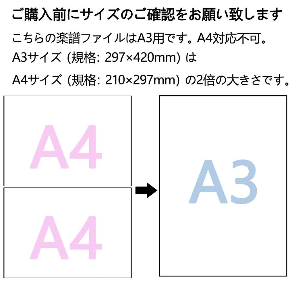 Kokoro-gakuya Music File, A3 Vertical, Not A4 Compatible, Band File, Large, Writable, Music Score Holder, 30 Pages, Holds A3 Sheet Music Without