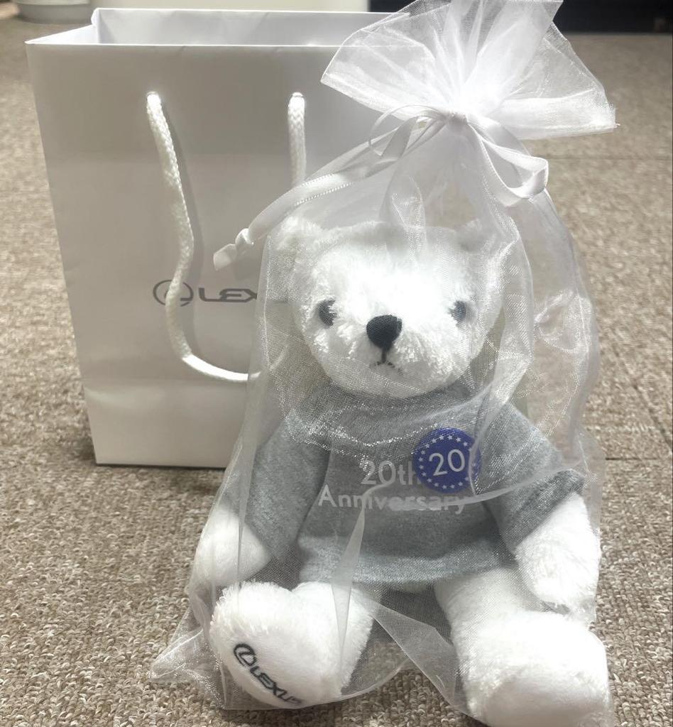 [USED] Not for Sale: LEXUS 20th Anniversary Mini Teddy Bear + Coupon Included