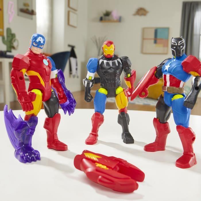 MixMashers Captain America, Figurine 12 Cm Personnalisable À Mélanger Et Combiner Avec Accessoires, Marvel, Dès 4 Ans