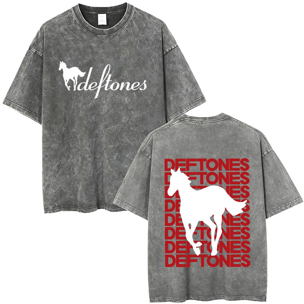 

Washed Vintage Deftones Around The Fur Saturday Night Wrist Graphic Tshirt Men Women Fashion Rock Oversized T Shirts Streetwear S