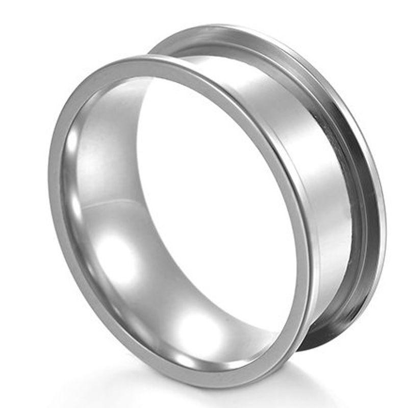 Fashion Popular Jewelry Ornament DIY Handmade Titanium Steel Ring Ring Ring Eardrop Frame 304 Stainless Steel Accessories Thumb Ring