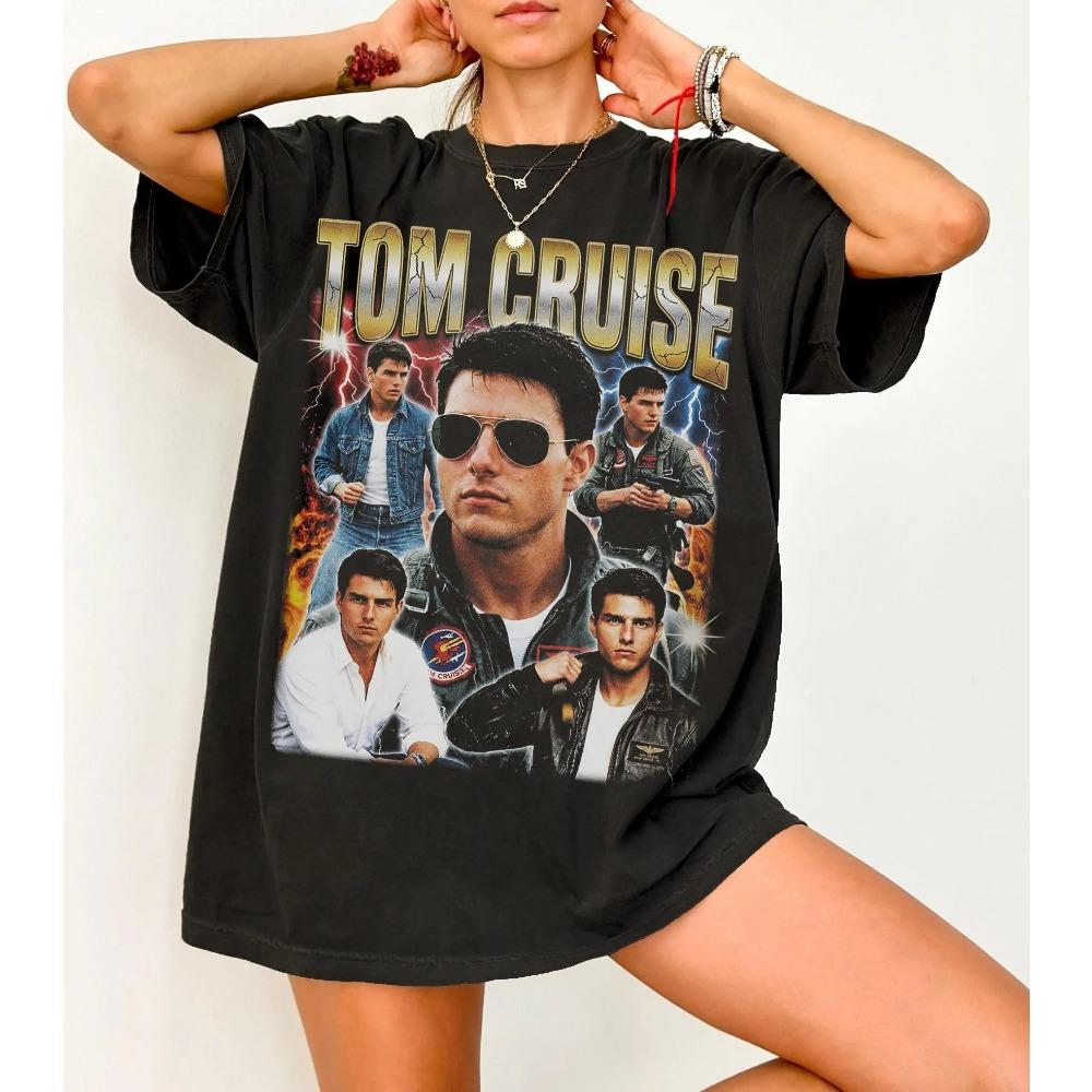 Tom Cruise's 90s Retro T-shirtTop Gun Maveric Pirated Rap T-shirt Retro Movie Actor T-shirt Fan Gift
