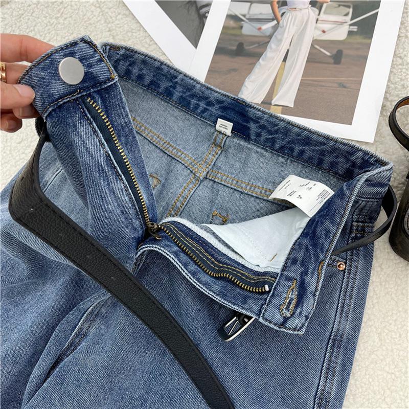 Korean Style Women's Summer Denim Shorts - Casual, Loose, Slim, Straight, Trendy Cycling Design (2022 Version)