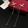Vintage Birds Badge Pin Corsage Ornaments Chinese Style Brooch Pin Long Fringe Brooches  Decor