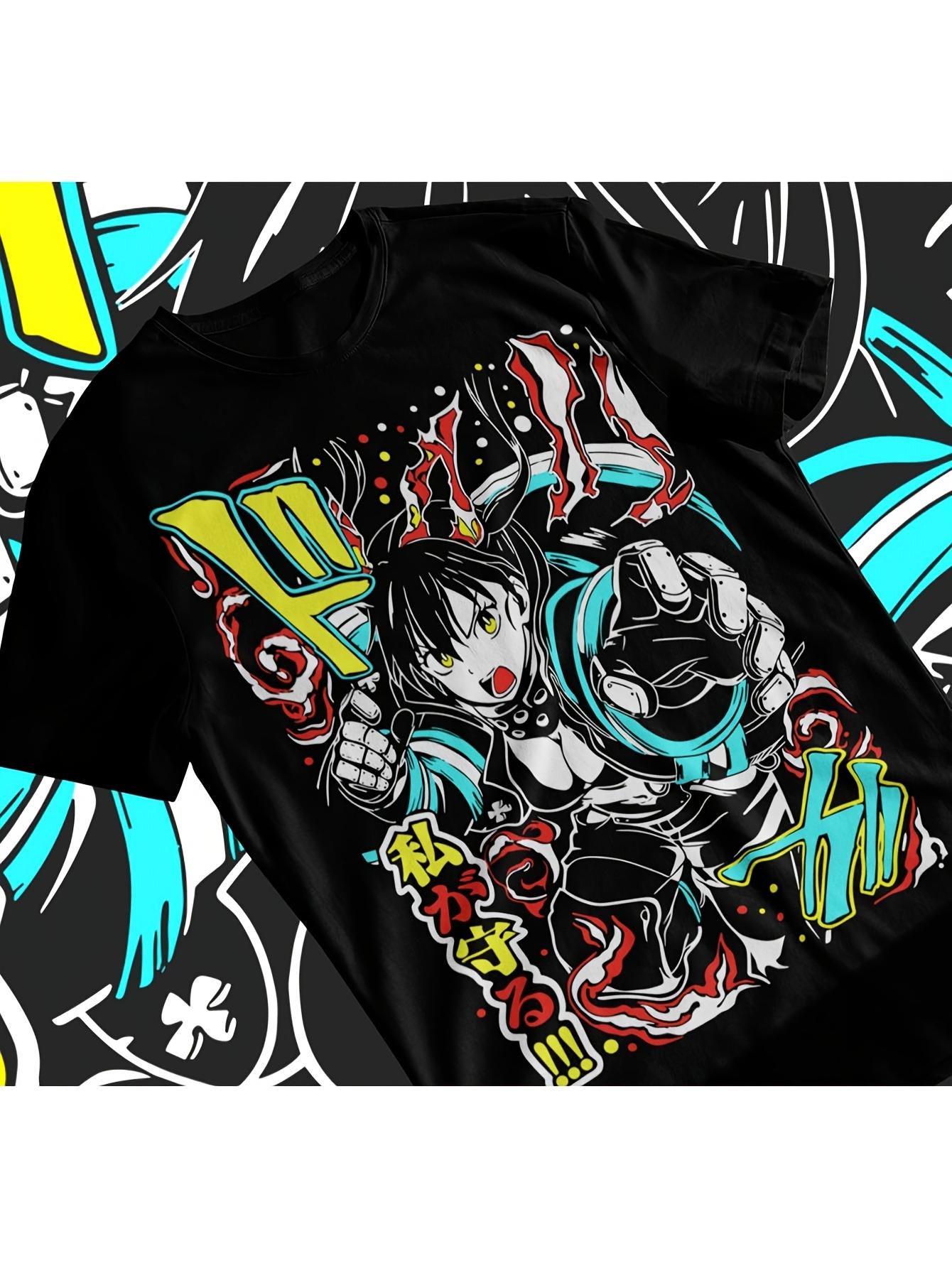 

2026 New Year Flame Fire Brigade Anime Theme Tanaka and Shenle TshirtBenimaru Girlfriend Soft Casual Round Neck Shirt - Men s... 5XL