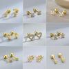Nouvelles Boucles d'Oreilles Clous Cœur Tendance pour Femmes Hypoallergéniques Vissées Cartilage Helix Boucle d'Oreille Filles Accessoires Piercing Bijoux Cadeaux