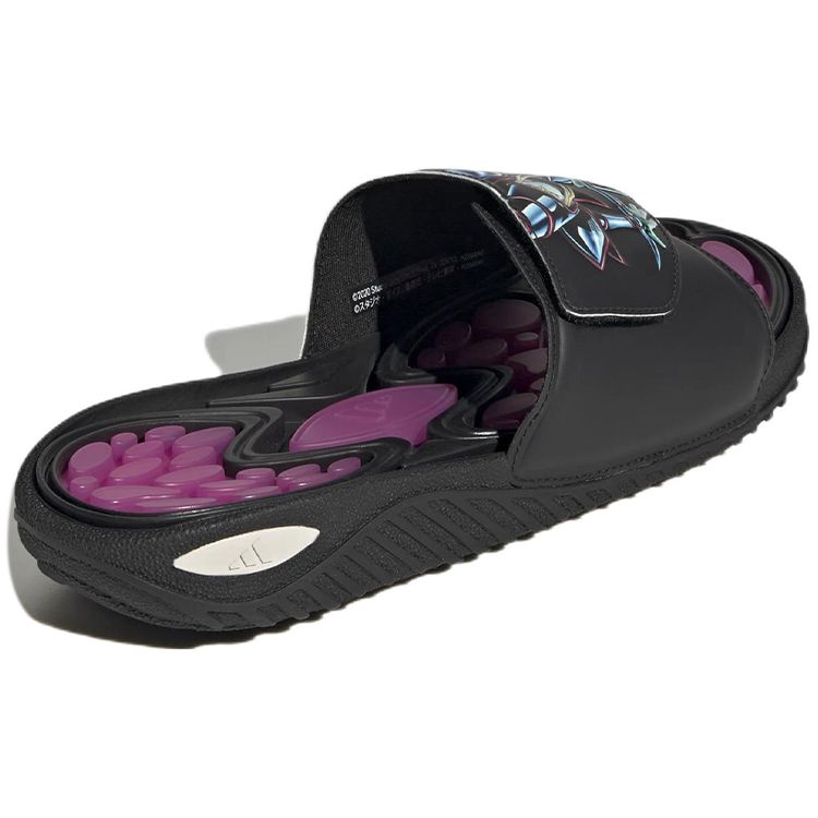 Yu-Gi-Oh! x adidas Reptossage Slide Dark Magician Unisex-Sneaker Schwarz Core-Black Pulse-Lila HQ4274