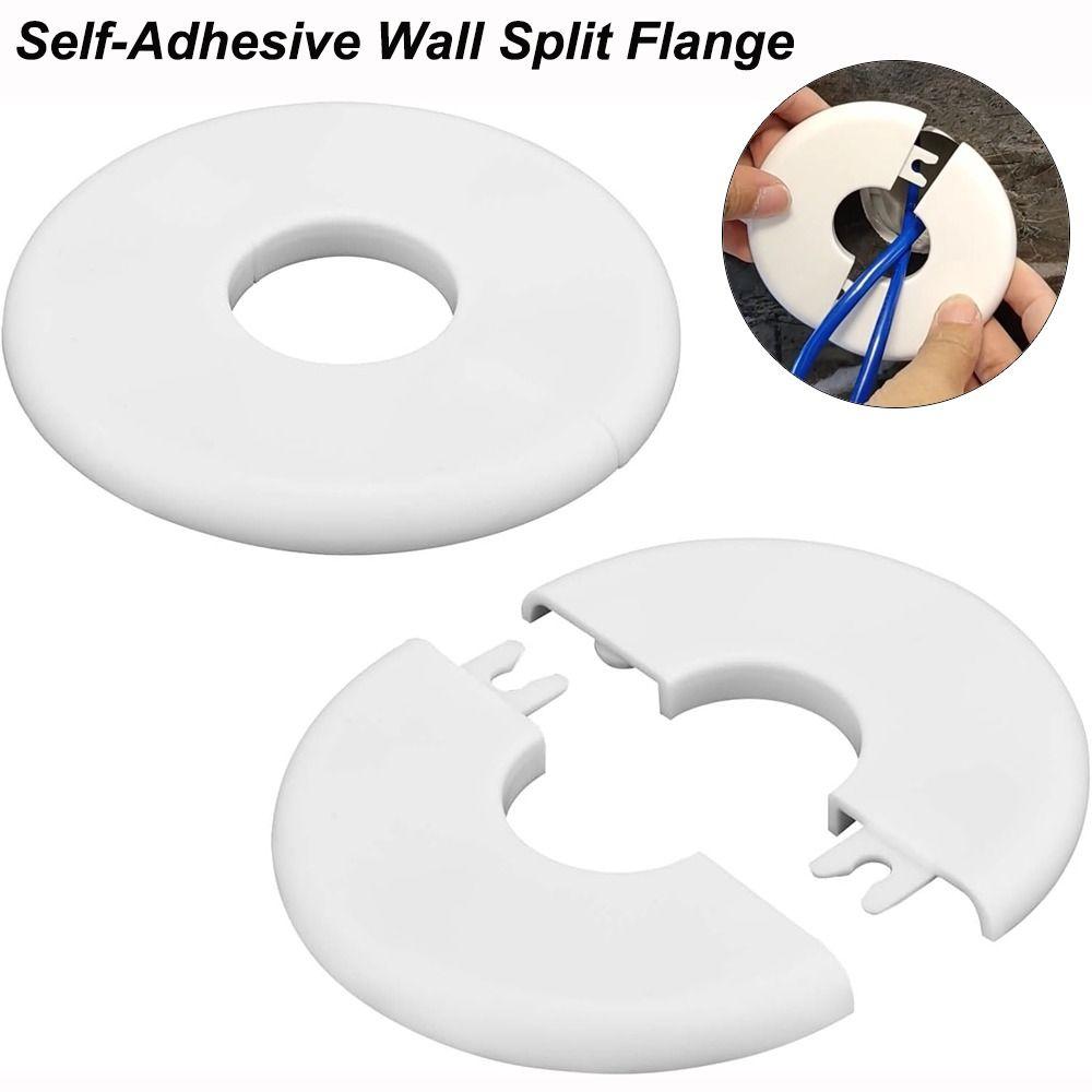 Self-adhesive Water Pipes Hole Cover White Wall Split Flange Faucet Kitchen Toilet Decorative