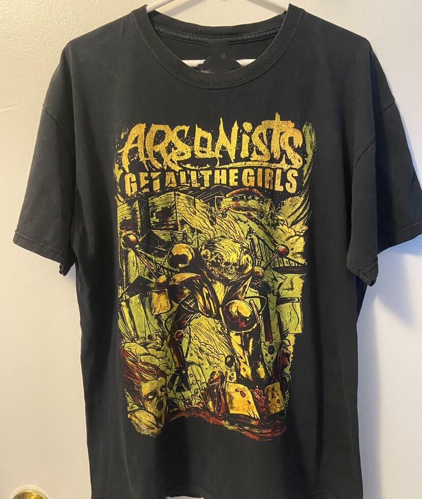Rare Arsonists Get All The Girls Band Album Black All Size Shirt KK137 Unisex T-Shirt XXL
