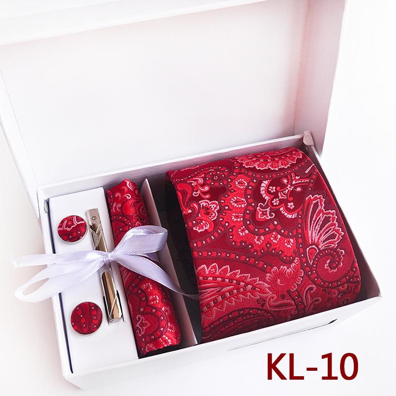 Polyester Business Executive Men'S Tie 6-Piece Gift Box Tie