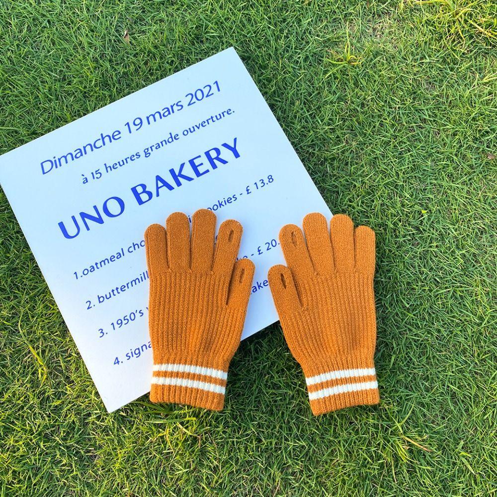 Gloves Women Gloves Winter Wool Mittens  Gloves Knitted Cashmere Gloves Female Gloves