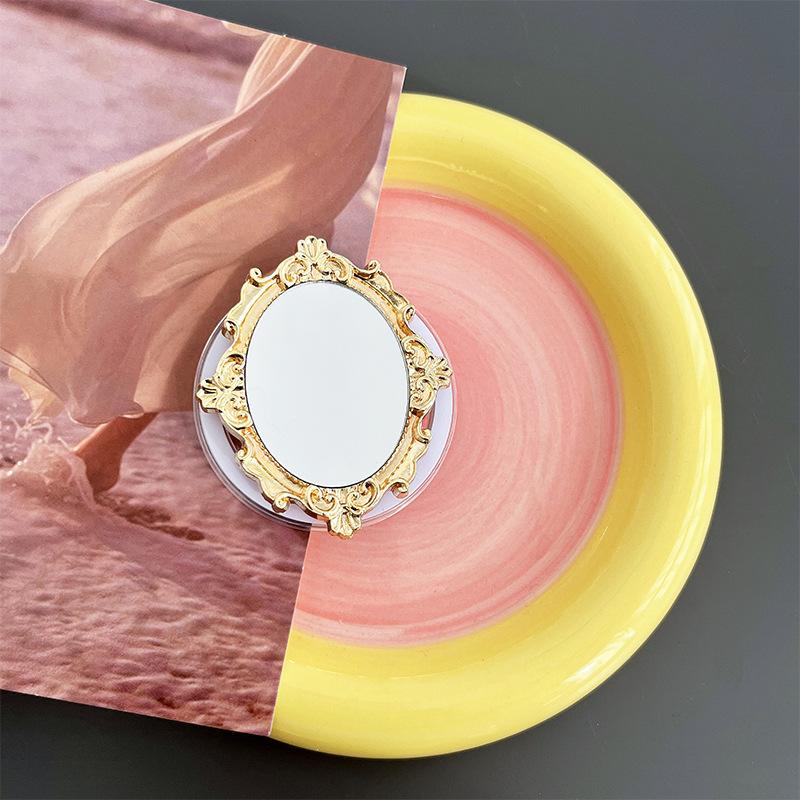 Electroplated Metal Pattern Mirror, Mobile Phone Airbag Bracket, Magnetic Suction Removable Love Bow, Desktop Watching Drama Chasing Drama