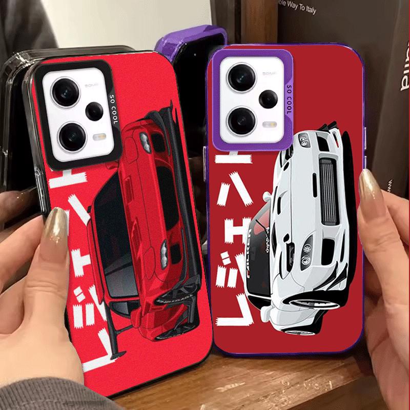 JDM Tokyo Drift Sports Car Soft Phone Case for Xiaomi Redmi Note 13 14 15 Pro Plus 12S 12 11S 11 11T 10S 10 Shockproof Cover Bac