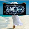 Gothic Corpse Beauty In Bloom Beach Towel, Super Soft Microfiber, Gift for Her/Him, Birthday, for Pool, Beach, Travel, Home Decor Fan Gifts