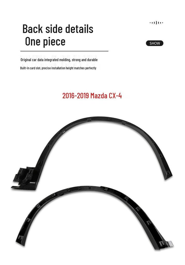 Mazda CX-4 (2016-2022) Wheel Arch Fender Anti-Scratch Trim Panel Set