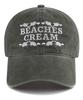 Bichiseuaenkeulim Love Piece Cation Ball Cap-Khaki