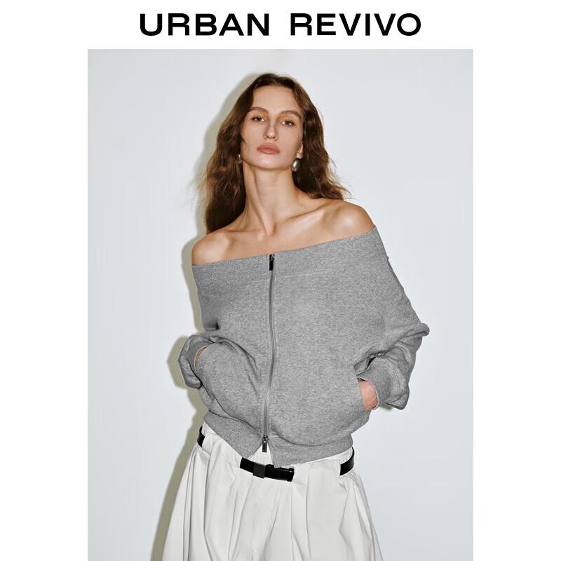 

Женское короткое пальто UR на одно плечо свободного кроя