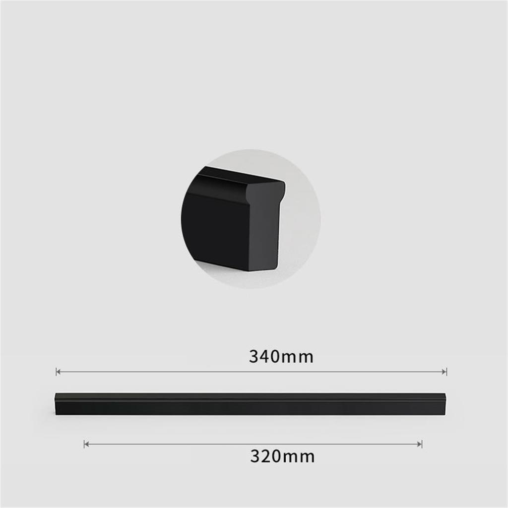 Cabinet Door Handle Aluminium Alloy Drawer Pulls for Dresser Wardrobe Shoe Closet