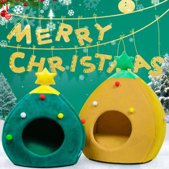 

1 комплект, домик для кошки, красивая форма, встроенный полипропиленовый хлопок, утепленная теплая палатка для домашних животных, кровать для котенка, щенка