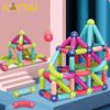 Kids Magnetic Constructor Block Designer Set Magnet Stick Rod Building Blocks Montessori Educational Toys for Children Boy Girl