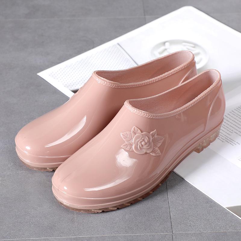 

Fashion shallow mouth water shoes thickened women, work shoes 2025 new non-slip low-top women s fashion versatile 36
