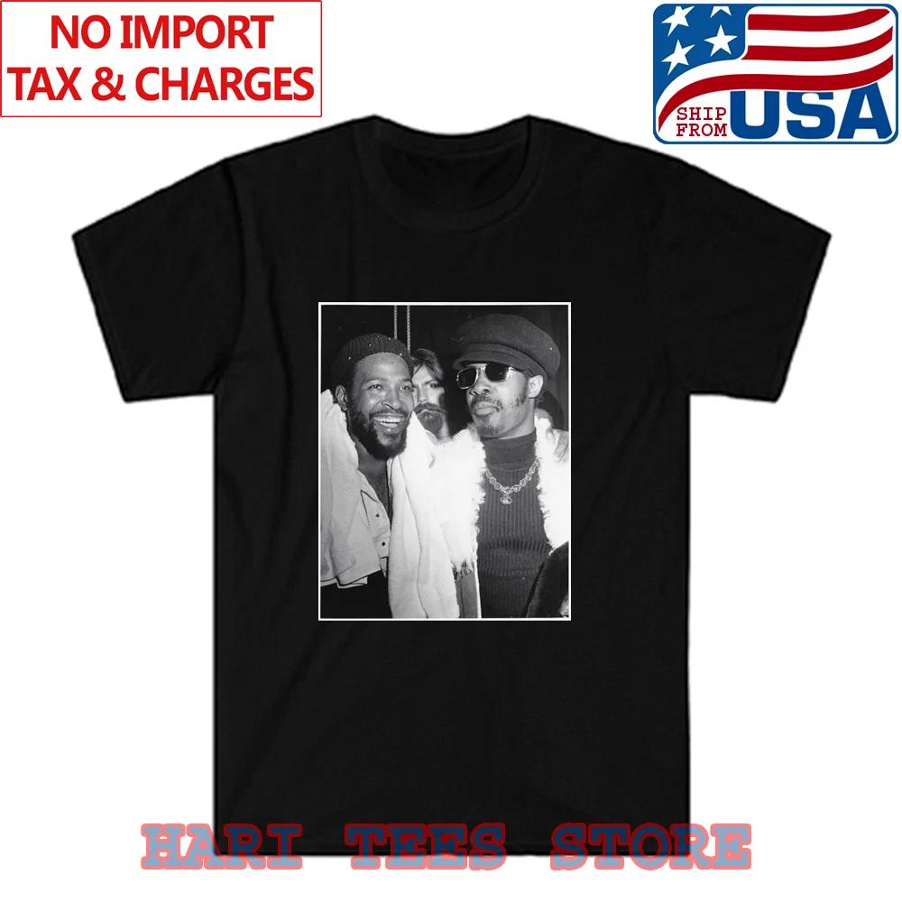 Stevie Wonder & Marvin Gaye Men s Black Size S to 5XL 3XL
