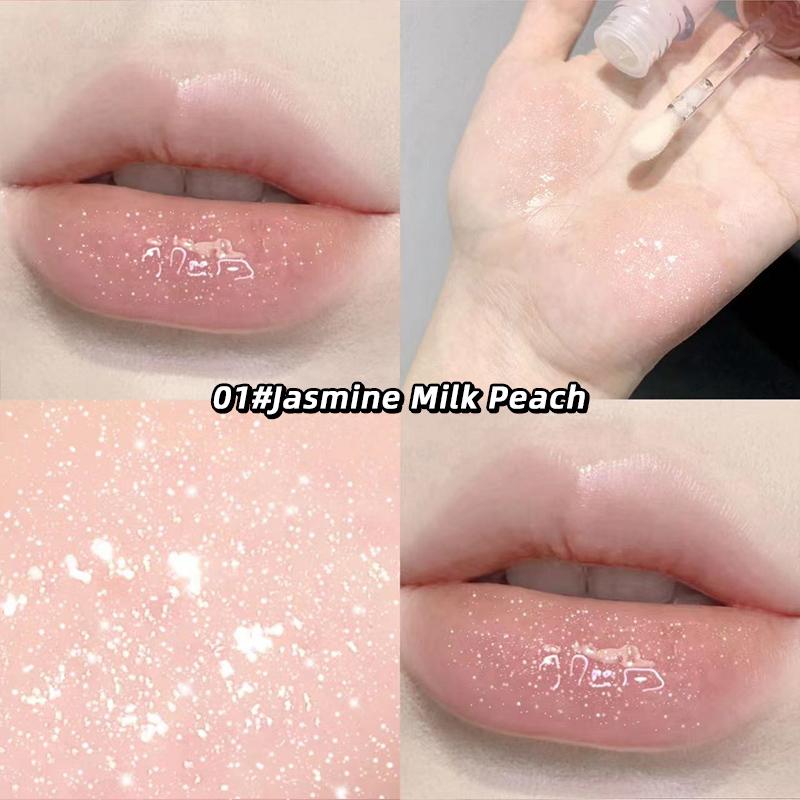 GEGE BEAR Crystal Jelly Увлажняющее масло для губ Прозрачный осветляющий блеск для губ