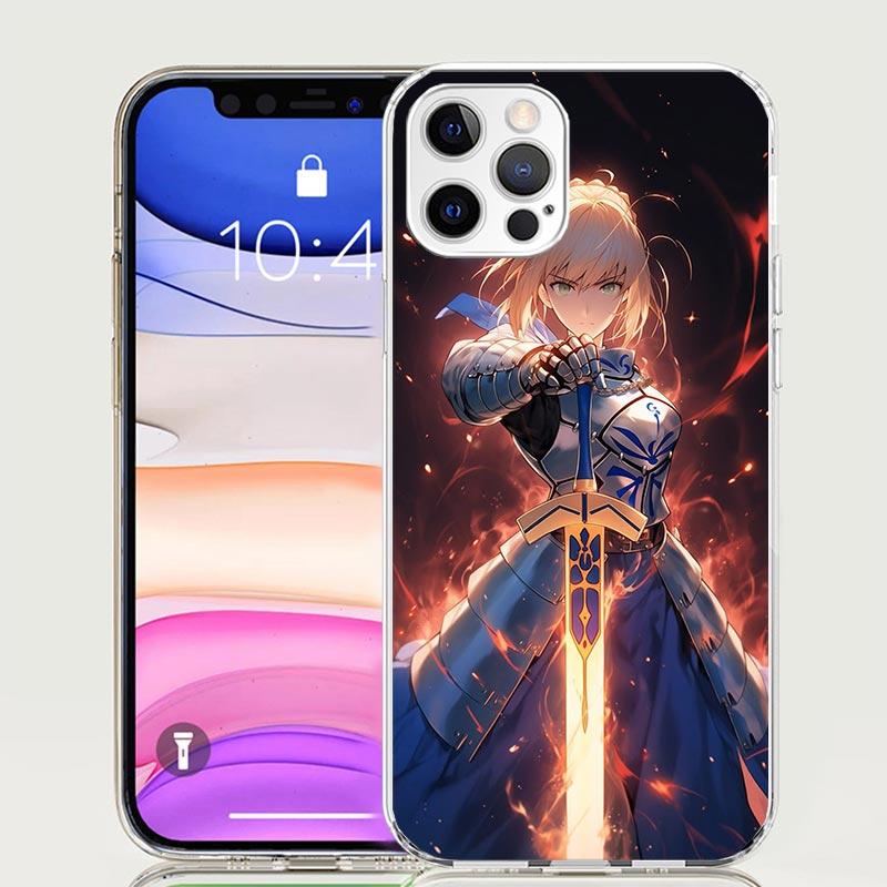 Fate Zero Stay Night Saber Phone Case For iPhone 17 Air 16 15 Plus 11 14 Pro Max 13 Mini 12 7 8 + SE Pattern Art Customized Cove