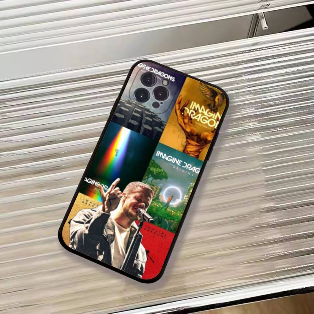 Band Imagine D-Dragons Phone Case For iPhone 17,16,15,14,13,12,11 Plus,Pro Max,XS,Soft Black Cover iPhone17