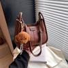 Chic Casual Brown Bucket Bag Women Unique Design Spacious Everyday Use Tote Bag