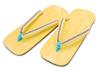 Asakusa Ace Handmade Zori Sandals Sandals for Festivals and with Tire Extra Large Made In Japan (Snow Stages) Soles, (Approx. 25cm) -