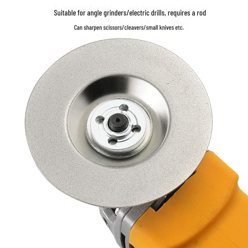Kitchen Knife & Scissors Sharpening Disc - Cymbal-Shaped Angle Grinder Wheel