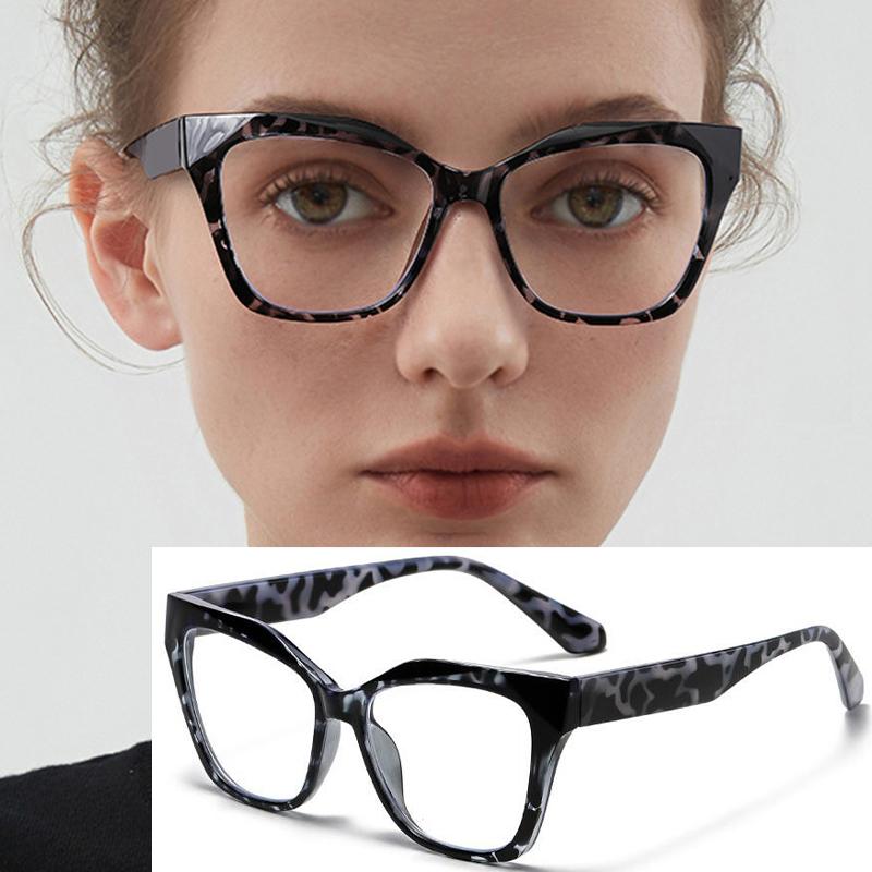 Luxury Cat Eye Computer Eyeglasses Women Brand Designer Gradient Color Reading Glasses Anti Blue Light Fashion Presbyopia Glasse