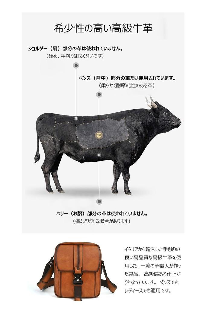 Whatna Antique-Style Tanned Natural Cowhide Leather Shoulder Bag for Men, Crossbody Chest Bag, One-Shoulder Bag for Commuting, School, and Messenger