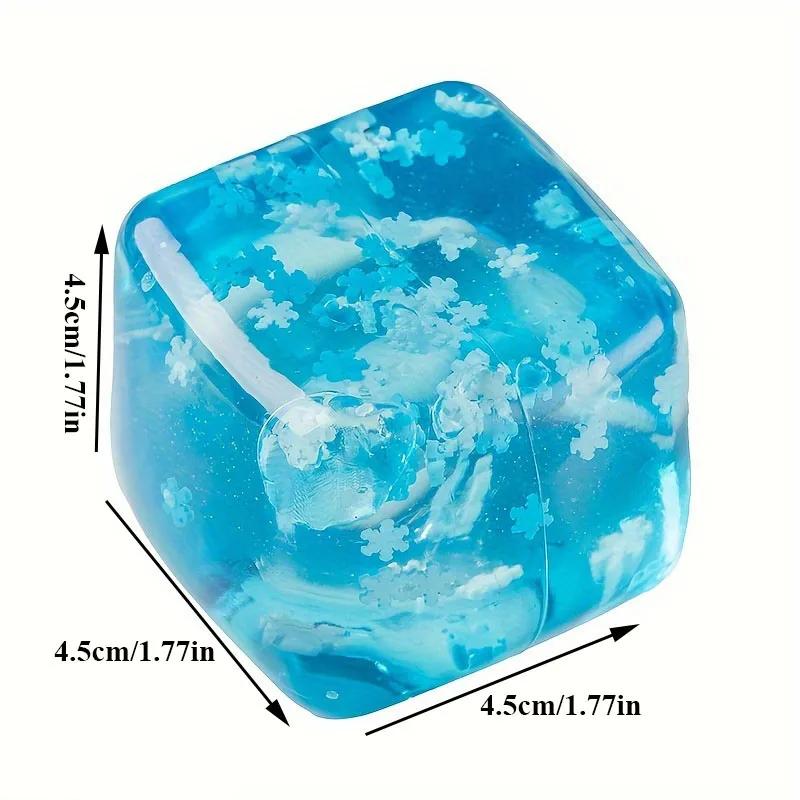 Snowflakes Ice Cube Anti-Stress Squishy Toys Slow Rebound Stress Relief Ball Decompression Fidget Toy For Adults Birthday Gifts