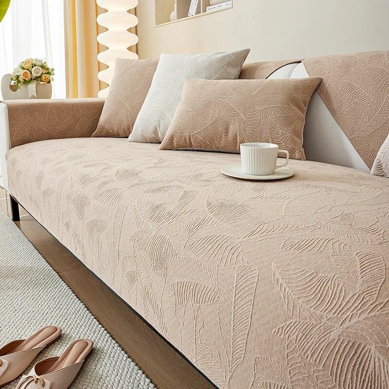 Nový žinylkový potah na pohovku do obývacího pokoje Moderní pohovka Polštář podložka Potahy na pohovku Měkké tlusté křeslo Pohovka Ručník Domácí dekorace