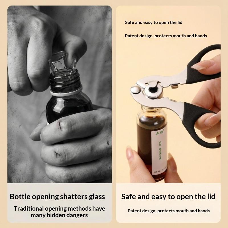 Practical Sturdy Oral Liquid Bottle Opener For 20Ml Medicine Bottles Fast Decapper Suitable For Home Nursing Household Use