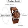 Arabic Imitation Military Luminous Large Nylon Brown Men's Wristwatch, Waterproof, Luminous Numerals, Watch, Outdoor, 24-Hour Pointer, Quartz, Dial,