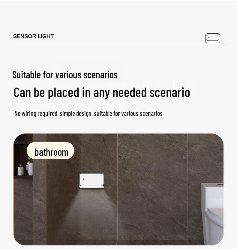 Wireless Smart Induction Night Light for Home Corridors and Aisles