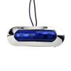 4Pcs Boat Transom Light 12-24V Universal Waterproof Marine Boat Underwater Pontoon Transom Lamp 4 LED Blue Courtesy Lights Kit 3