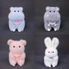 Cartoon Scarf Cute Pig Rabbit Hippopotamus Plush Toy Pendant Fragrance With