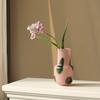 Jarrón de Vidrio de Jade Artificial, Soporte Decorativo para Arreglos Florales Rellenos de Agua, Tono Cálido, Jarrón Duradero de Primera Calidad, Adecuado para Hoteles, Restaurantes, Librerías
