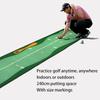 Portable Golf Putting Mat Easy Clean Surface with Alignment Guide for Indoor Practice Home Office Training Mat