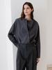 Crease Cowl Neck Blouse Sw5Ab325_2Color