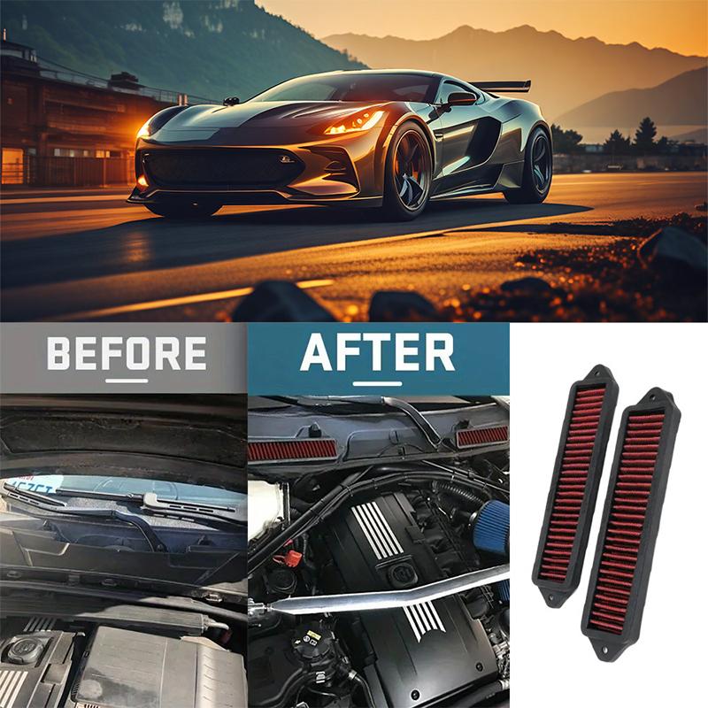 2PCS Is Suitable For BMW E82 E88 E90 E91 E92 E93 X1335i 135i 328i E-chassis The Cabin Air Hood Filter