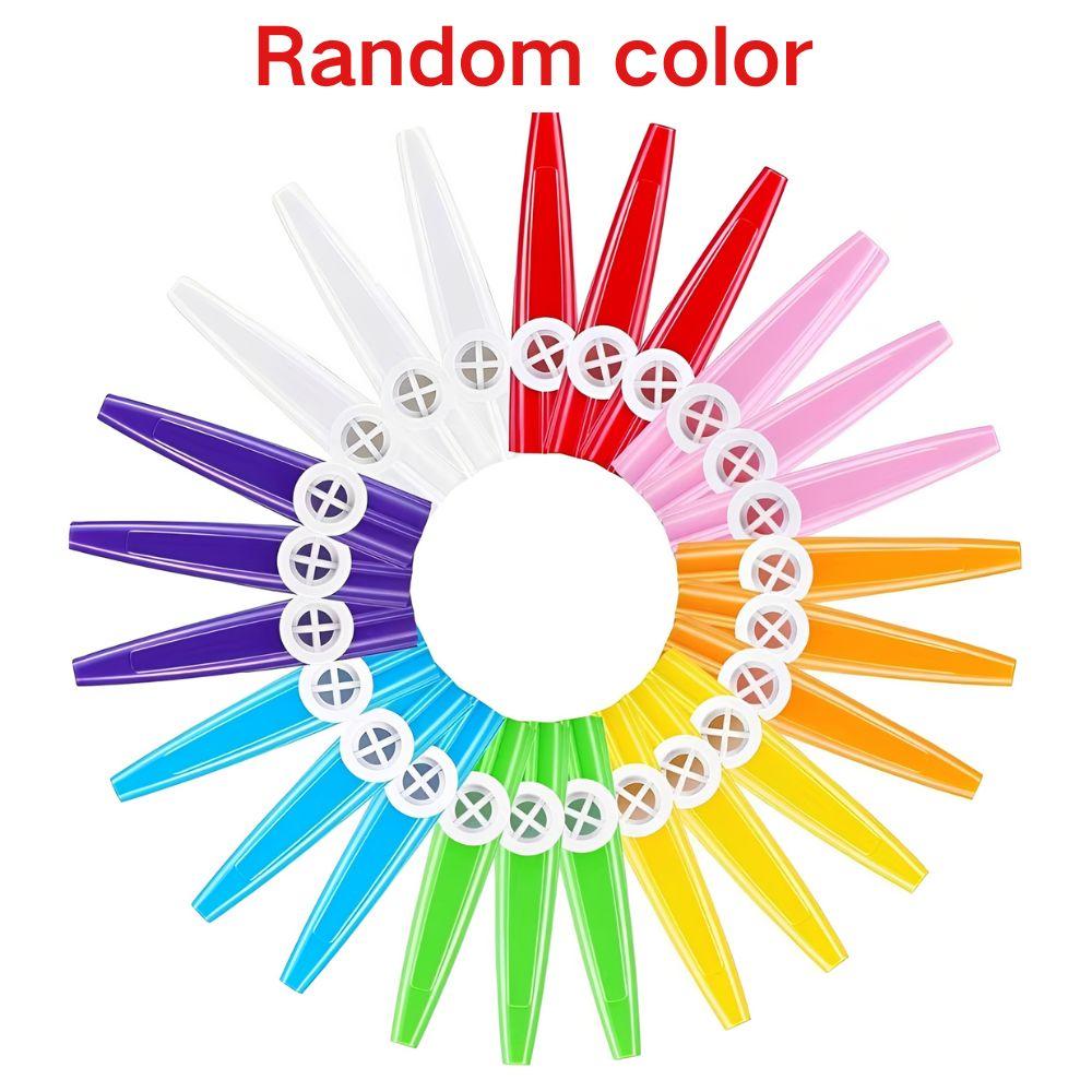 4/20pcs Random Color Plastic Kazoo for Beginners, Classroom Activities, Family Entertainment, Party Favors & Gifts YMY