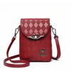 Fashionable Diamond Korean Women's Shoulder Bag Luxury Retro Ins Women's Mobile Phone Bag Large Capacity Portable Small Shoulder Bag