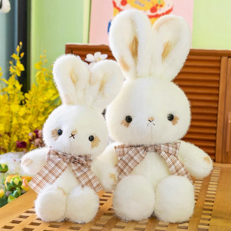 New Smoked Rabbit Plush Toy Soothe Cute Doll Doll Birthday Gift Bunny Gift